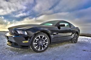 Ford Mustang in Winter