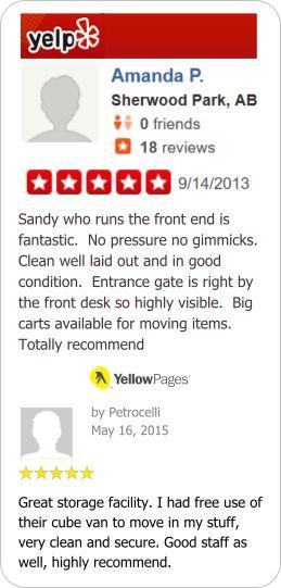 Self Storage customer reviews by Yelp and Yellow Pages within Port Coquitlam